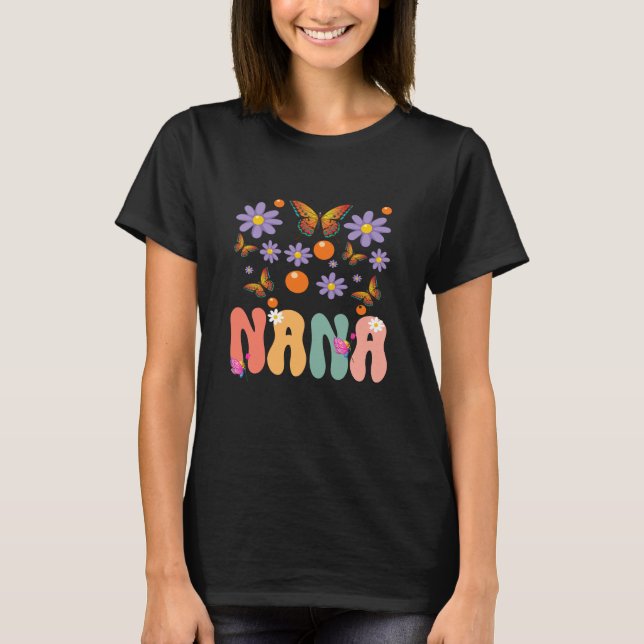 Nana Mors dag Wildbloms Blommigt för kvinnor T Shirt (Framsida)