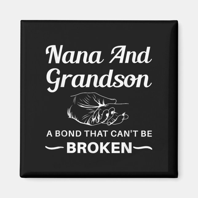 Nana Och Barnbarn En Obrytbar Band  Magnet (Framsidan)