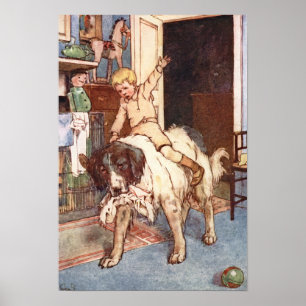 Nana och Michael Darling av Alice B. Woodward Poster