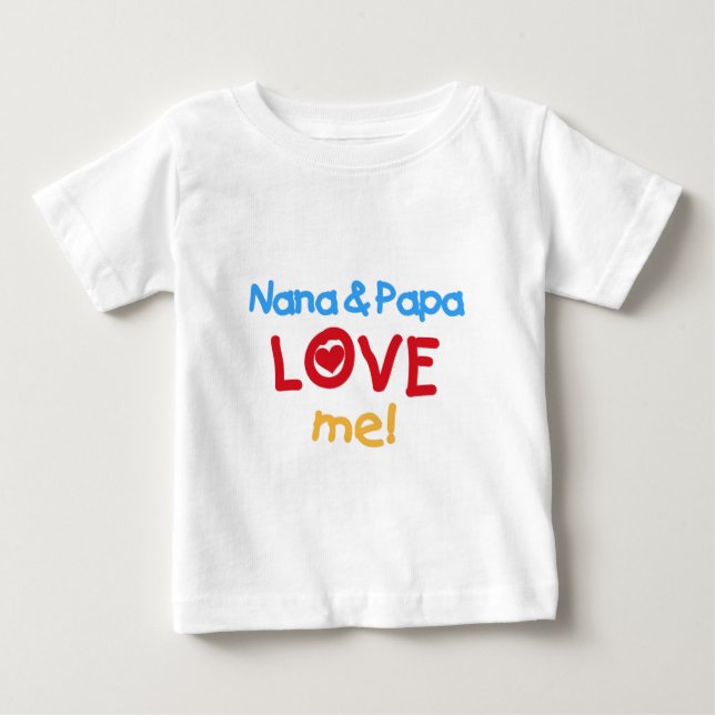 Nana och Papa älskar mig Tröja (Framsida)