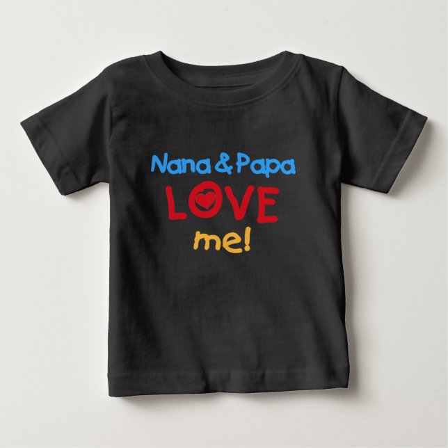 Nana och Pappa Kärlek Me T-shirt (Framsida)