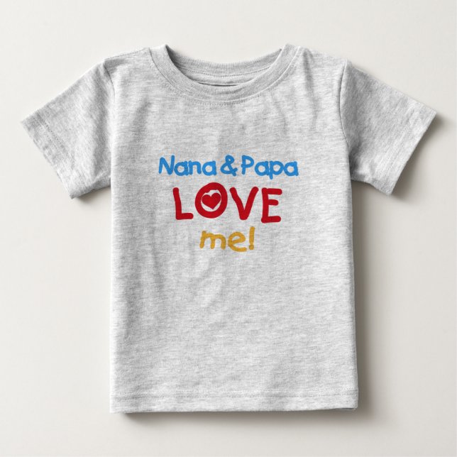 Nana och Pappa Kärlek Me Tröja (Framsida)