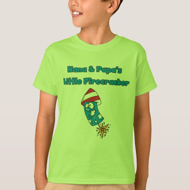 Nana och pappa lite smällareTshirts Tröja (Framsida)