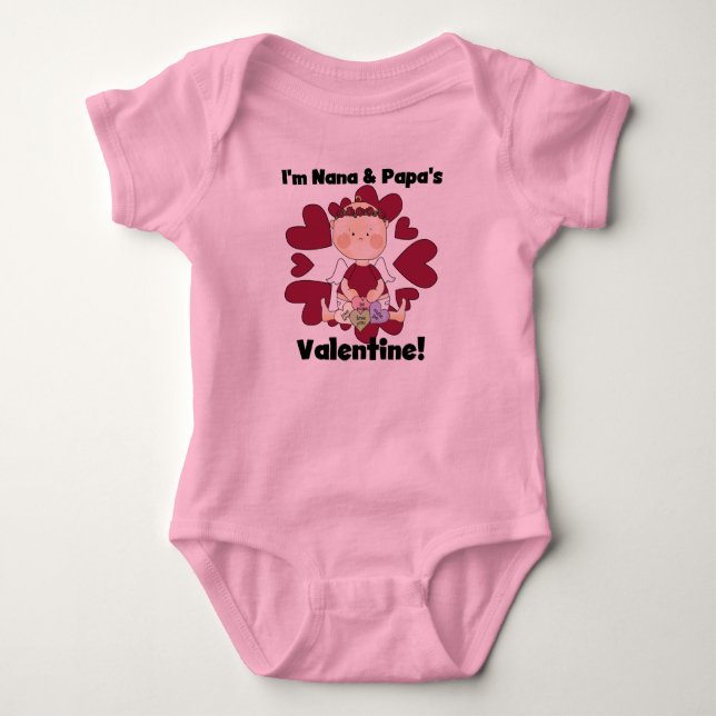 Nana och pappa valentinTshirts Tee Shirt (Framsida)