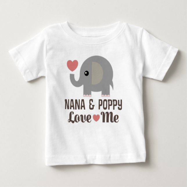 Nana och Poppy Kärlek Me T Shirt (Framsida)
