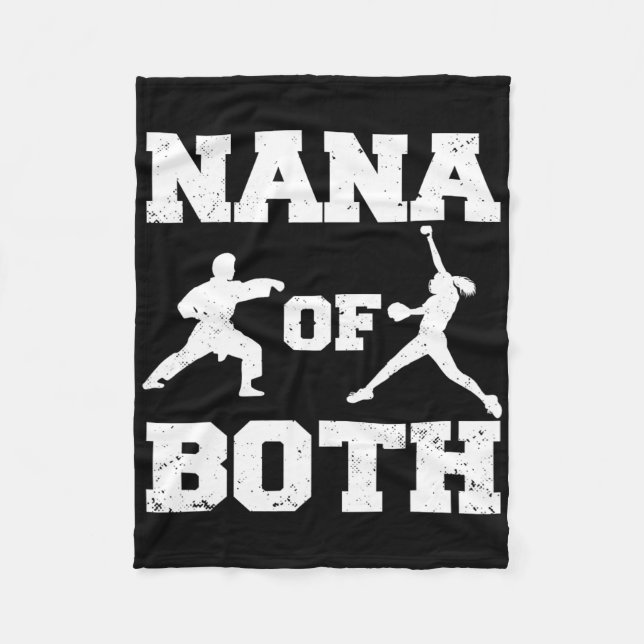 Nana of Både Funny Softll and Karate Nana Fleecefilt (Framsidan)