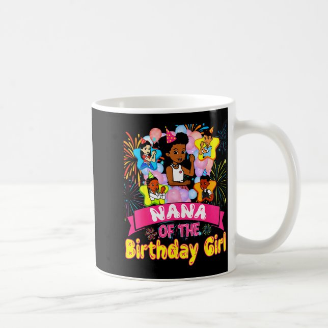 Nana Of Birthday Girl Gracie Birthday Dolls Girl P Kaffemugg (Höger)