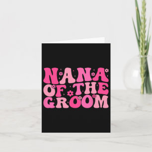 Nana of Groom Bröllopsfest Family Costume Ret Kort