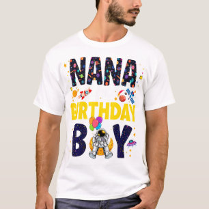 Nana of the Birthday Boy Grandma 2Nd Rymden O T Shirt