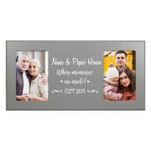 Nana & Pappa Memories Made Dubbla Photo Ram