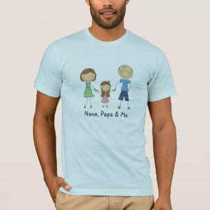 Nana pappa och mig t-skjorta t shirt