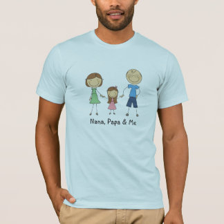 Nana pappa och mig t-skjorta t shirt