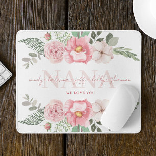 Nana Personlig Blommigt Mousepad Musmatta