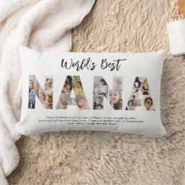 Nana Photo Collage Brev Cutout Grandma Birthday Lumbarkudde