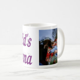 Nana Photo lila text Kaffe Mugg