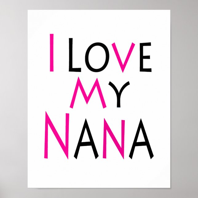 Nana Poster (rosa) (Framsidan)