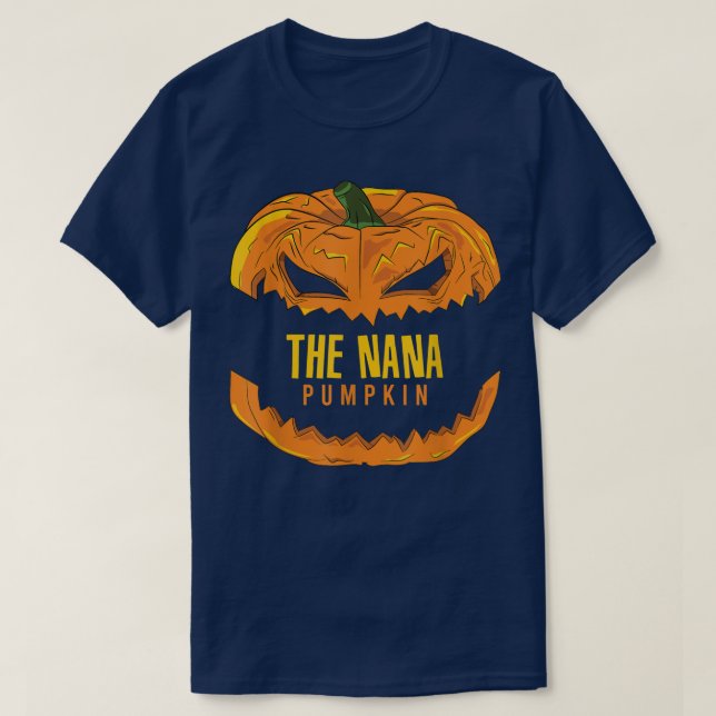 Nana Pumpkin Matching Family Group Halloween fest T Shirt (Design framsida)