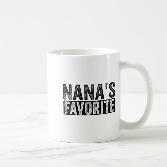Nana’s Favorite Cute Family Granhild Quote Proud G Kaffemugg (Höger)