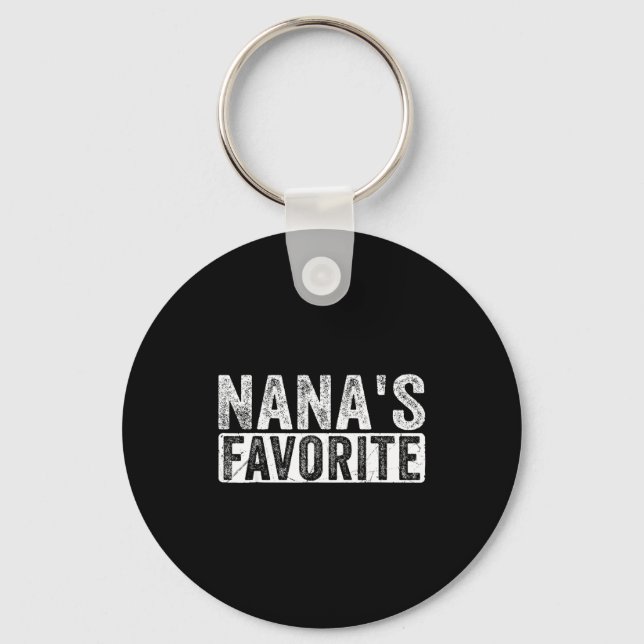 Nana’s Favorite Cute Family Granhild Quote Proud G Nyckelring (Framsida)