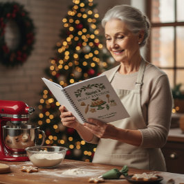 Nana’s Holly Kitchen — Personalized Holiday Recipe Anteckningsbok