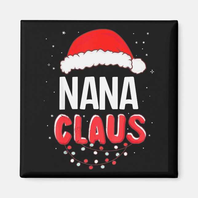 Nana Santa Claus Christmas Matching Costume  Magnet (Framsidan)