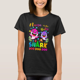 Nana Shark Birthday Nana Shark Family Mor T Shirt