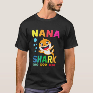 Nana Shark Shirt Nana Shark Älskare Family Mor T