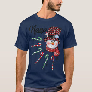 Nana Snögubbe Candy cane Red Play HatJulgif T Shirt
