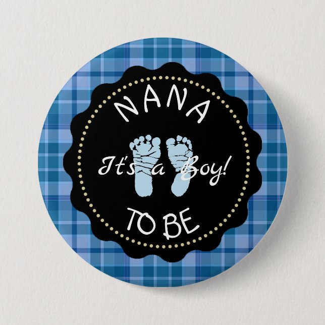 Nana som ska vara Blue Play Shower-knapp Knapp (Framsida)