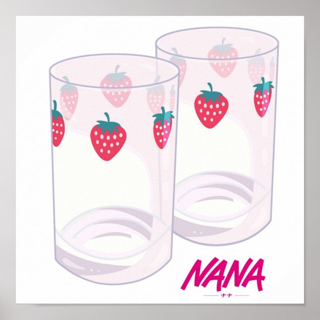 Nana Strawberry-glasögon Poster (Framsidan)