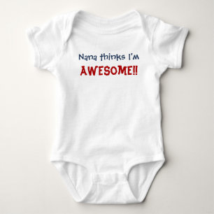 Nana Thinks jag är Fantastisk! Baby Spädbarnsdräkt Tee
