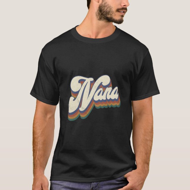 Nana till mormor Mors dag Nana T Shirt (Framsida)