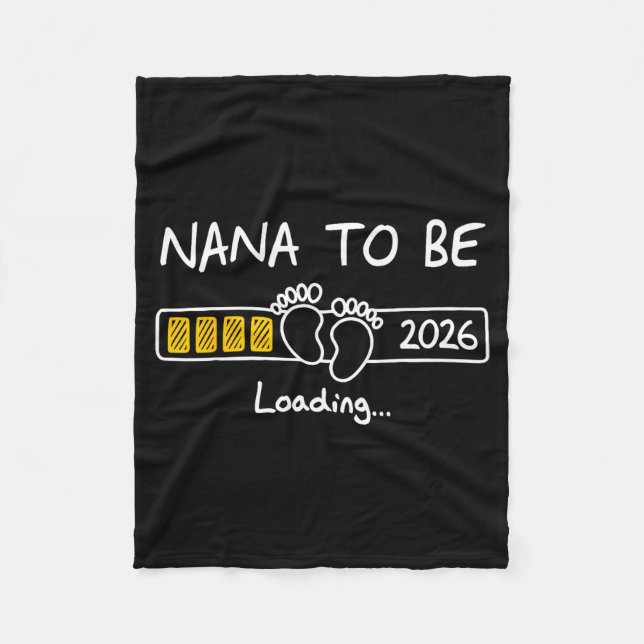 Nana To Be 2026 Loading Nana Est 2026  Fleecefilt (Framsidan)