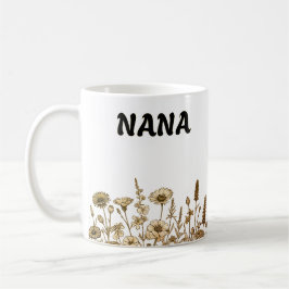 Nana Trendig Blommigt Design Kaffemugg