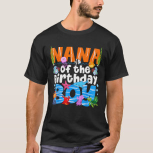 Nana under Sea Födelsedagsfest Boys Ocean Sea Anim T Shirt