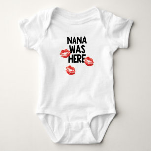 Nana var här kyssbabybodysuiten tröja