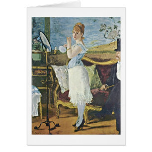 Nana vid Edouard Manet Hälsningskort