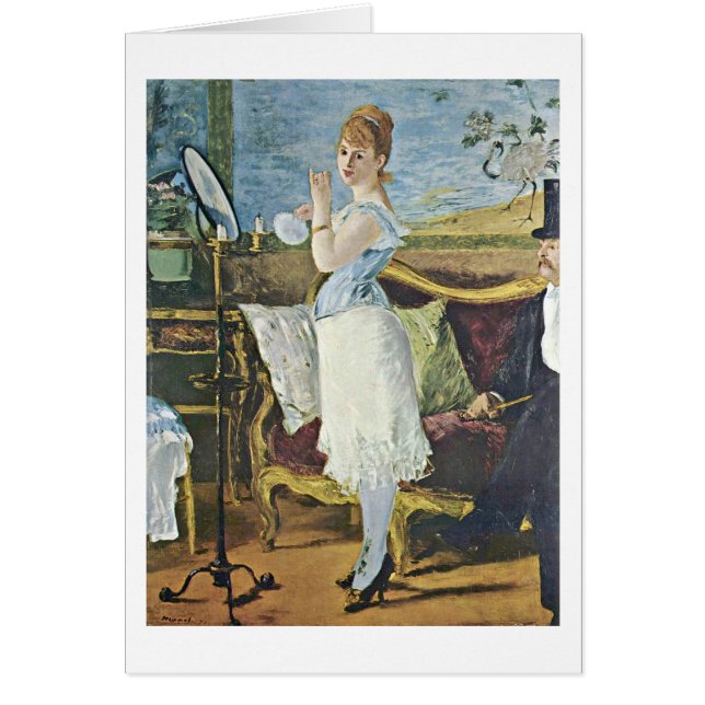 Nana vid Edouard Manet Hälsningskort (Framsidan)