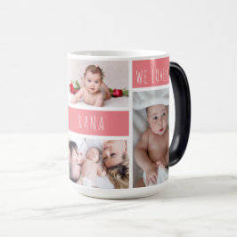 Nana We Kärlek You Photo Collage Magisk Mugg