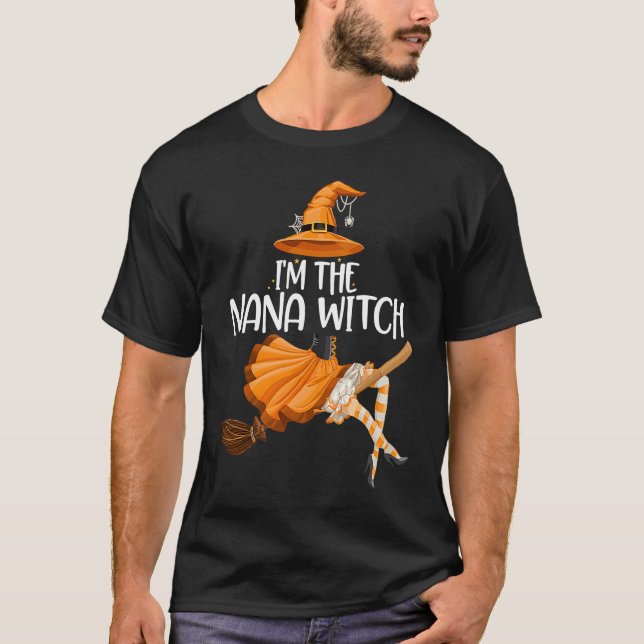Nana Witch Halloween Matching Group Costu T Shirt (Framsida)