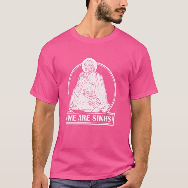 Nanak sikh khanda Sikhism andlig Buddhist Khals T Shirt (Framsida)