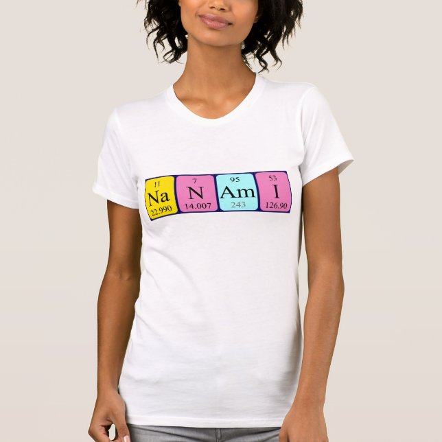 Nanami periodisk skjorta bord namn t-shirt (Framsida)