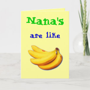 Nanas är det lika banan hälsningkortet kort