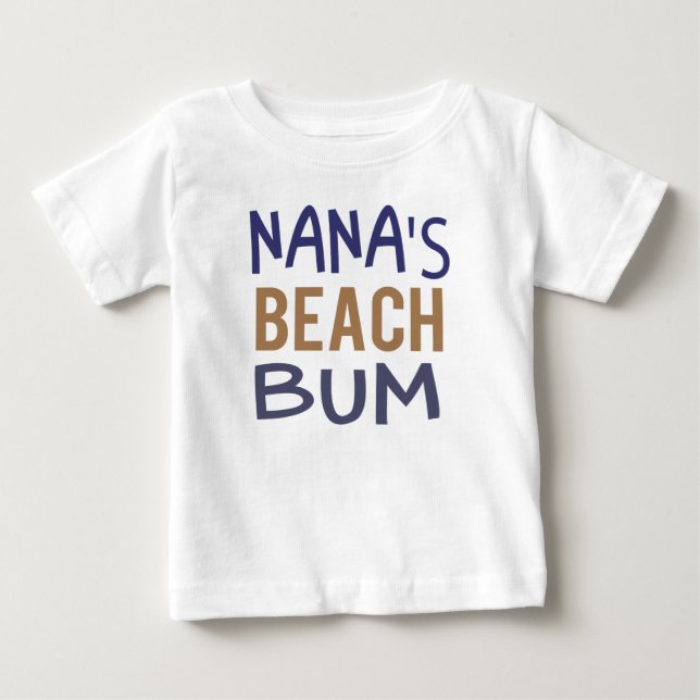 Nanas Badbums Bebis T-shirt (Framsida)