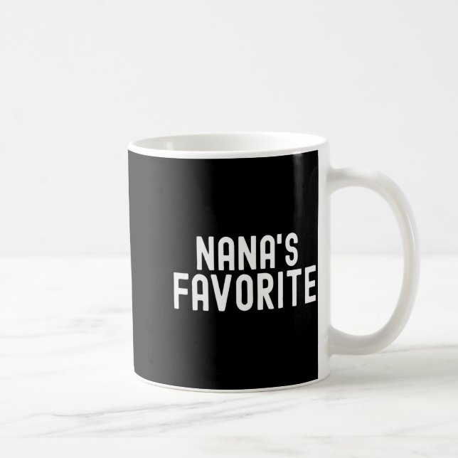 Nana's Favorite Family Baby Granhild Quote Family  Kaffemugg (Höger)