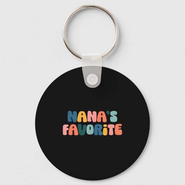 Nana's Favorite Family Baby Granhild Quote  Nyckelring (Framsida)