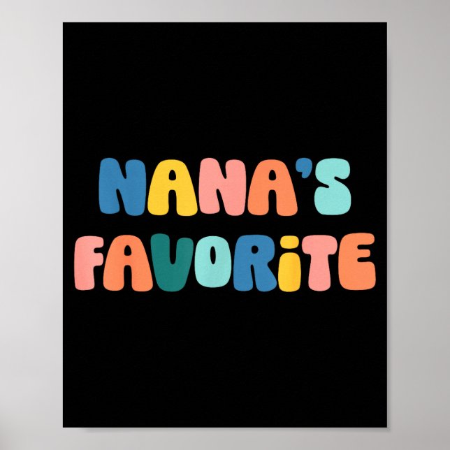 Nana's Favorite Mother's Day Grandma  Poster (Framsidan)