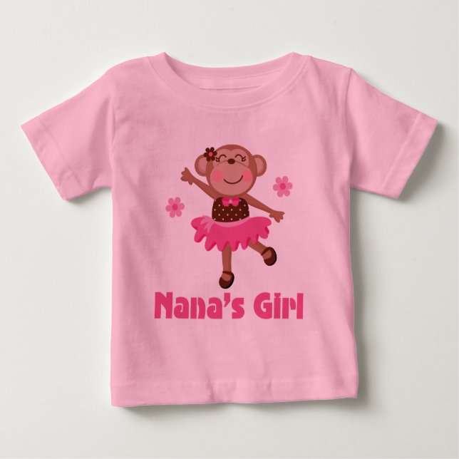 Nanas flicka farmor, Monkey Ballerina Tutu Tee (Framsida)