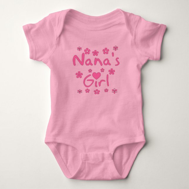 Nanas flicka t-shirt (Framsida)
