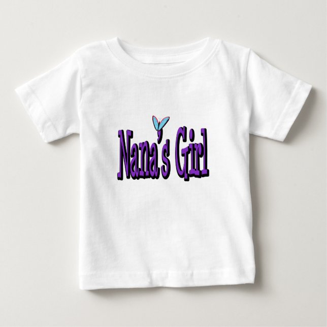 Nanas flicka t-shirt (Framsida)